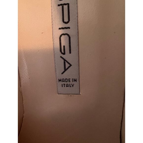 VIA SPIGA CREAM WHITE OPEN TOE WOMENS HEELS SIZE 7 1/2 B - Picture 10 of 12